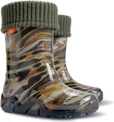 Produktbild von Demar LUX Gummistiefel Regenstiefel Kinderstiefel gefüttert mit Innensocken Mädchen Jungen 34\35