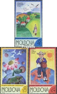 Produktbild von Briefmarken Moldawien 2002 Mi 446-448 (kompl.Ausg.) postfrisch Kinderzeichnungen
