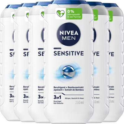 Produktbild von NIVEA MEN Pflegedusche Sensitive Duschgel empfindliche Haut sanft 6 x 250 ml