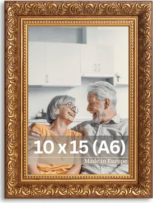 Produktbild von Bilderrahmen "Rubens" - Farbe: Braun Gold - Größe: 10 x 15 cm