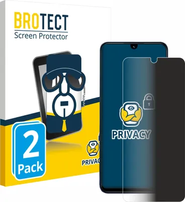 Produktbild von 2x BROTECT Sichtschutzfolie für Xiaomi Redmi 14C Anti-Spy Privacy Sichtschutz Blickschutz Folie Blaulicht-Schutz