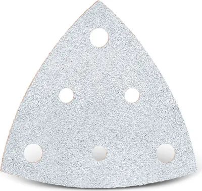 Produktbild von MENZER White Klett-Schleifblätter, 82 mm, 6-Loch, f. Deltaschleifer, Normalkorund (50 Stk.) K320