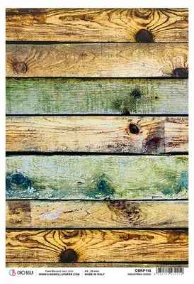 Produktbild von Motiv-Strohseide Modern Times "Industrial Wood", ca. 30 x 21,5 cm