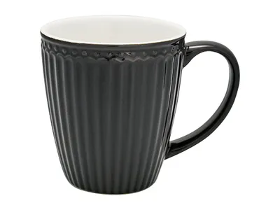 Obrázek produktu pro Greengate Hrnek ALICE Grey 400 ml Coffee Mug Everyday Ta DARK GREY