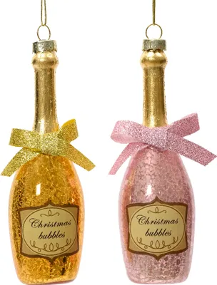 Produktbild von Weihnachtsbaum-Anhänger Sektflasche 13,5 cm 1St.