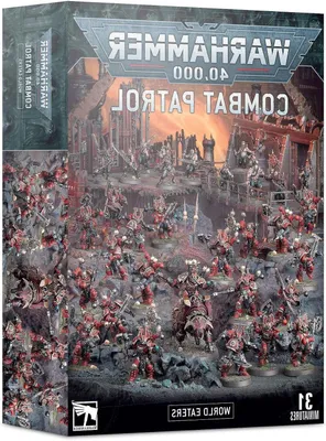 Productafbeelding van Warhammer 40k Patrouille - Miniatuurleger Set - Strategisch Spel - Inclusief 31 Miniaturen - 400 Transfers - Grijs