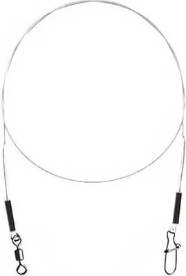 Produktbild von Delphin Bomb Fluorcarbon Vorfach mit Wirbel und Karabiner 9kg 35cm