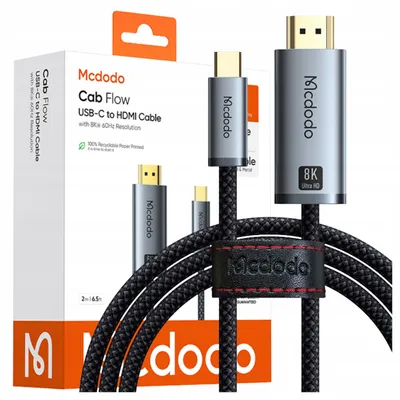 Zdjęcie produktu dla Mcdodo Kabel Usb-C Hdmi Przejściówka Adapter Hub Usb Typ C Do Hdmi 8K 2M
