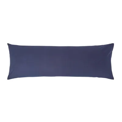 Produktbild von HOMESCAPES Kopfkissenbezug Fadendichte 200 marineblau, 50 x 140 cm