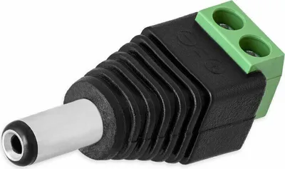 Produktbild von 1x DC Stecker Hohlstecker 2,1 mm Adapter Terminal Block Netzteil Schraubbar