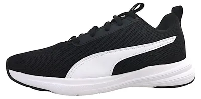 Image de Chaussures Puma Rickie Classic pour garçons, modèle à lacets, baskets noires, chaussures de sport décontractées