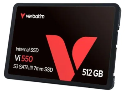 Produktbild von Verbatim Vi550 S3 SSD 512GB, 512 GB, 2.5", 520 MB/s, 6 Gbit/s