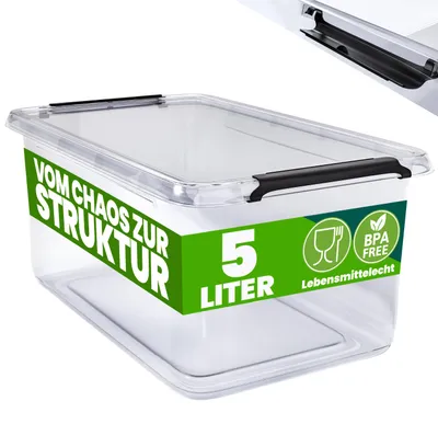 Productafbeelding van Opbergbox Transparant 30x20x12cm 5L
