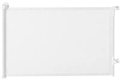 Obrázek produktu pro Odnímatelné schodišťové zábradlí a zábrana pro psy, výška 0-140 cm | Barva: bílá | Rozměry: 9 x 149 x 93 cm