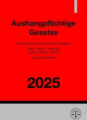 Produktbild von Aushangpflichtige Gesetze 2025