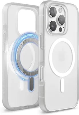 Imagen del producto de Funda híbrida transparente Elago MagSafe para iPhone 16 Pro, con tacto suave