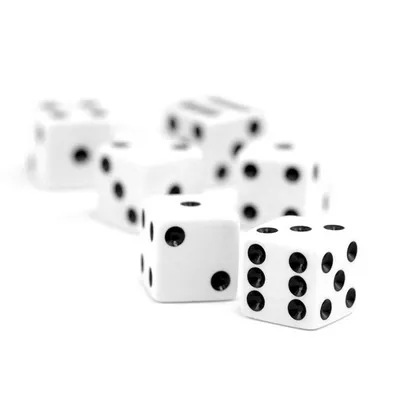 Immagine prodotto di kangaro  K-523009 kangaro Spielwürfel-Set, in Kunststoffdose, elfenbeinweiß