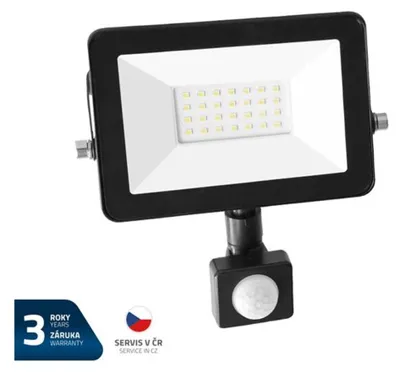 Obrázek produktu pro LED reflektor GETI GLF20P 20W s PIR čidlem