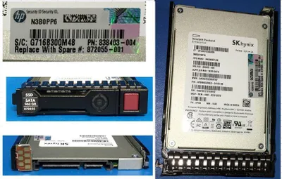 Image de Hewlett Packard Enterprise SSD 960GB 6G SFF SATA RI-1 SC