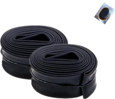 Zdjęcie produktu dla 2 x Roverstone Dętka rowerowa do roweru szosowego 28" SV wraz z łatkami do dętek