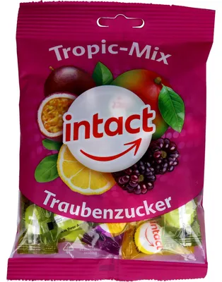 Obrázek produktu pro Intact Glukóza sáčky Tropic-Mix, 75 g bonbóny