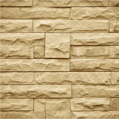 Produktbild von Wallario Premium Glasbild, freischwebende Optik, kräftige Farben, Größe 50 x 50 cm Motiv Steinwand gelb