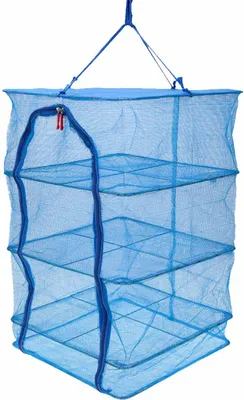 Produktbild von 40 * 40 * 65 cm Čtyřvrstvý síťový odkapávací stojan na zavěšené bylinky, sušící síťka