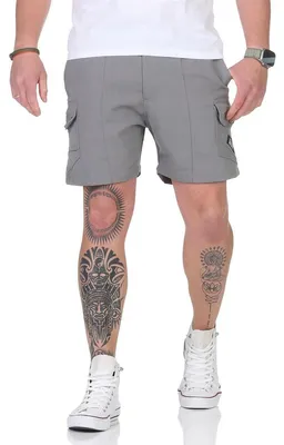 Immagine prodotto di Pantaloni sportivi corti da uomo per il tempo libero Bermuda con tasche; Khaki/L