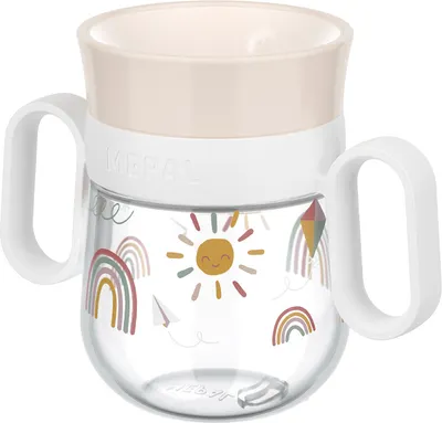 Produktbild von Mepal Mio Kleinkinder Trinken 360° trinklernbecher mio 200 ml - sunshine & rainbow Ø77 x 107 108018065245