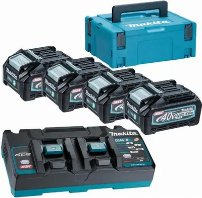 Zdjęcie produktu dla Makita Zestaw Zasilający 40V Xgt (Bl4040Fx4+Dc40Rb)