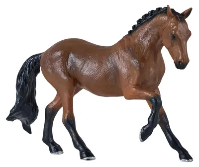Produktbild von Mojo Pferde Spielfigur Hannoveraner braun handbemalt 16cm