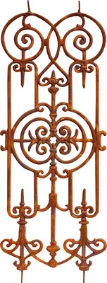 Produktbild von Gitter Zaun Balkon Geländer Eisen Rost Antik-Stil Rankhilfe Rankgitter Garten
