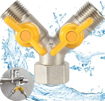 Image de Vanne à 2 voies en laiton pour distributeur d'eau de douche