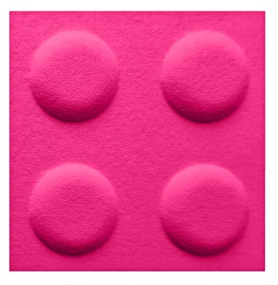 Produktbild von FOLTE 3D Wandpaneele 30x30 cm Filz - Blöcke, Kinderzimmer, rosa Farbe