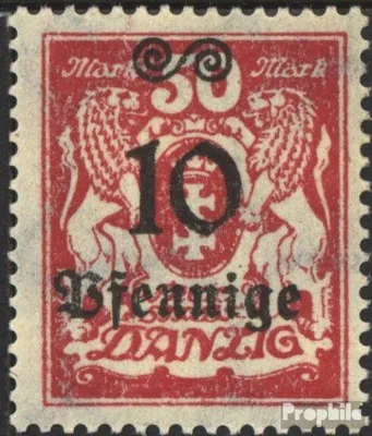 Produktbild von Briefmarken Danzig 1923 Mi 182 Gefälligkeitsentwertung gestempelt Aushilfsausgabe