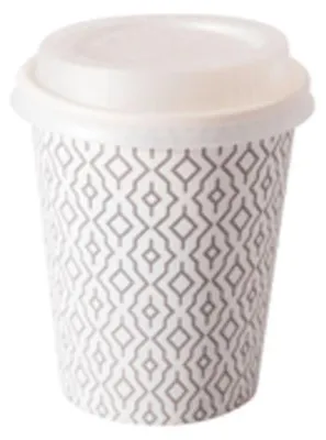 Produktbild von Duni Cafébecher mit Deckel 240 ml 8 Stück