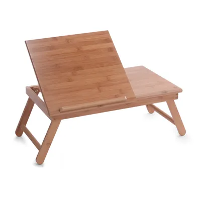 Image de Plateau/table de service Zeller, bambou, 55 x 33 x 21,5 cm, marron