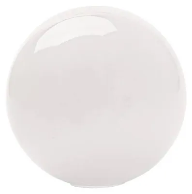 Image de Verre sphérique opalin blanc brillant pour luminaire, Ø 100 mm, pour douille G9, abat-jour