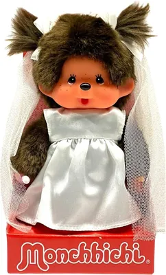 Obrázek produktu pro Monchhichi plyšová figurka dívka bílá/hnědá