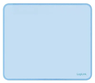 Produktbild von LogiLink Mauspad 22 x 25 cm mit rutschfester Gummiunterseite, Blau, Mikrofaser