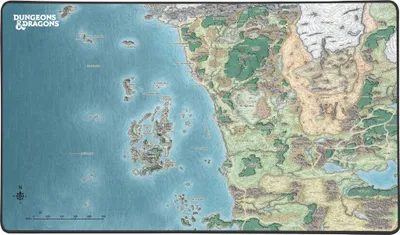 Obrázek produktu pro Dungeons & Dragons XL Mousepad Faerun Map