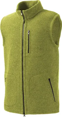 Produktbild von Mufflon Weste W100 Mu-Ivo aus gewalkter Wolle, wind- & wasserabweisend, Stehkragen, kiwi, XXXL