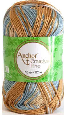 Obrázek produktu pro Anchor Creativa Fino, vícebarevná příze z mercerované bavlny (50 g), barva 00908