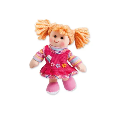 Produktbild von Heless Puppe Feli - Stoff Babypuppe 15cm rosa Kuschelpuppe