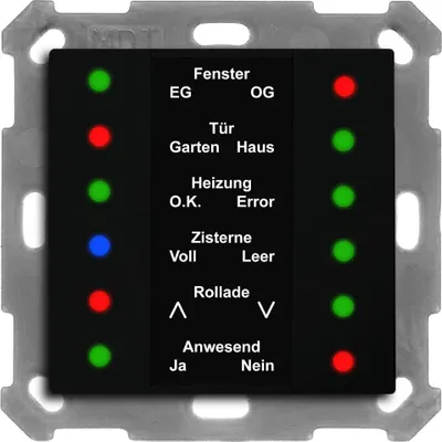 Produktbild von MDT KNX LED Anzeige, 55, Schwarz matt, 1 Stk.