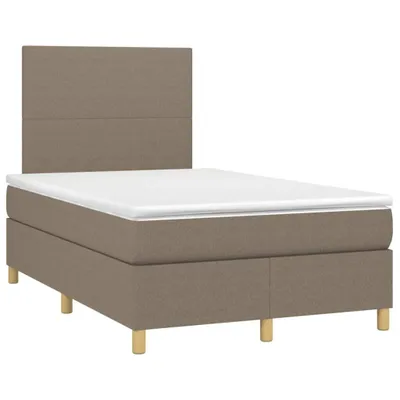 Produktbild von Möbel Boxspringbett mit Matratze & LED Taupe 120x190 cm Stoff CL0000274722
