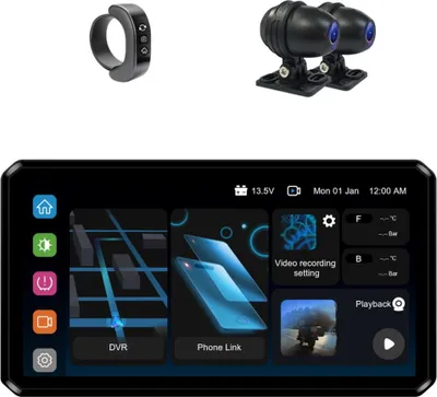 Zdjęcie produktu dla System multimedialny do motocykli AlienRider M2S + kamery