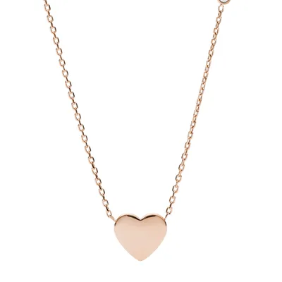 Produktbild von Fossil JF03081791 Kette mit Anhänger Vintage Iconic Herz Rosé-Ton