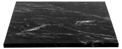 Produktbild von Pomax Carrara Tischplatte, Schwarz, L 63 x B 50 x H 1,5 cm