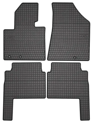 Produktbild von Gummi-Fußmatten für Kia Sorento II 2009-2012 (SUV) – 4-tlg, Schwarz, passgenau – Wielganizator SolidPRO